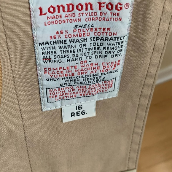 Vintage London Fog Weatherware Woman’s Sz 16R Removable Lining - Picture 9 of 11